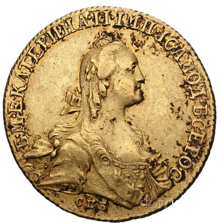Rosja 10 rubli 1766 Katarzyna II