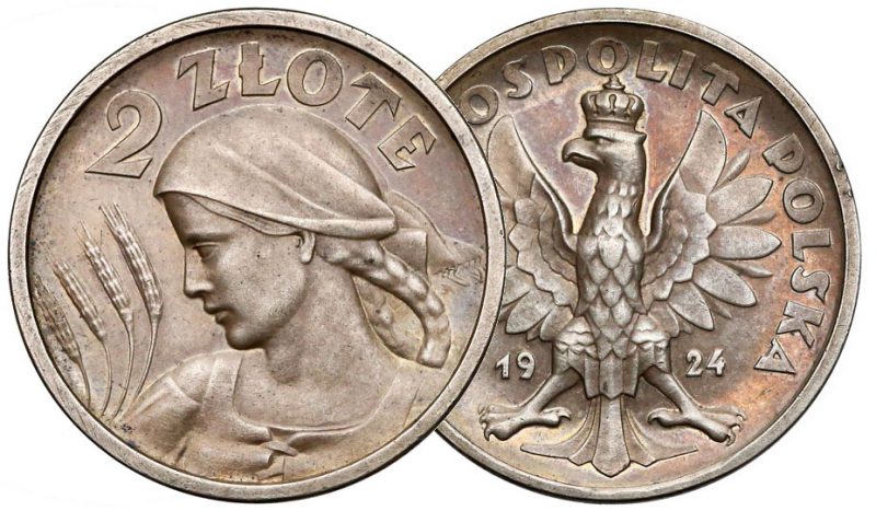 2 złote 1924 Żniwiarka