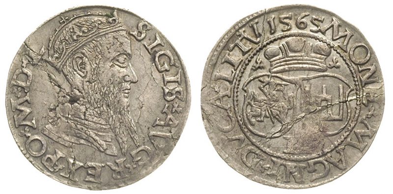 Dwugrosz wileński 1565 Zygmunta II Augusta