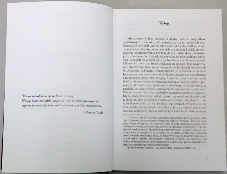 Strona 5 z książki Herby urzędników polskich i litewskich Zbigniew Kiełb