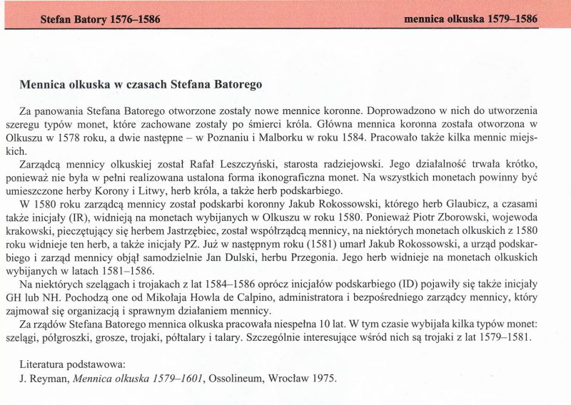 Charakterystyka mennic w Katalogu Trojaków Polskich Tadeusza Igera